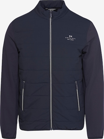 KOROSHI Between-season jacket in Blue: front