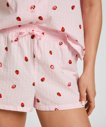 Hunkemöller Korte pyjama in Roze