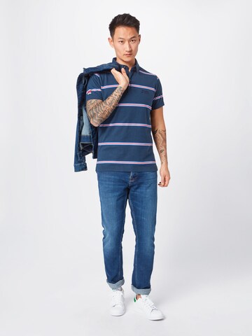 T-Shirt 'Academy' Superdry en bleu