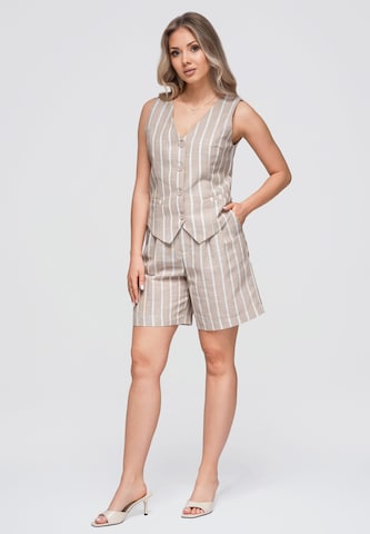 Ombre Gilet in Beige: voorkant