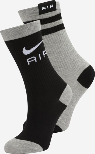 NIKE Sports socks 'Everyday Essentials' in Grey / Black, Item view