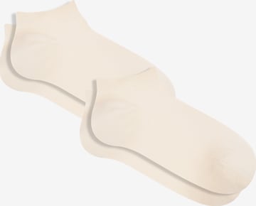 Albero Natur Füßlinge 'Bio-Baumwoll-Sneakersocken Unisex - 2er Pack' in Weiß: Vorderseite