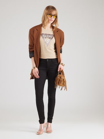 GUESS - Skinny Vaquero 'CURVE X' en negro