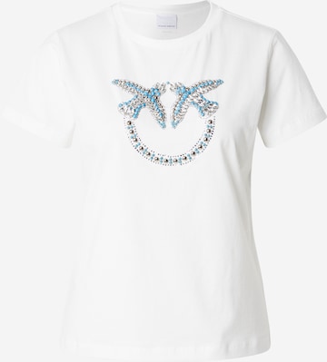Tシャツ・カットソー PINKO Woman T-Shirt Blue 101752A2HN E63 PINKO Shirt in Navy, Sky Blue | ABOUT YOU