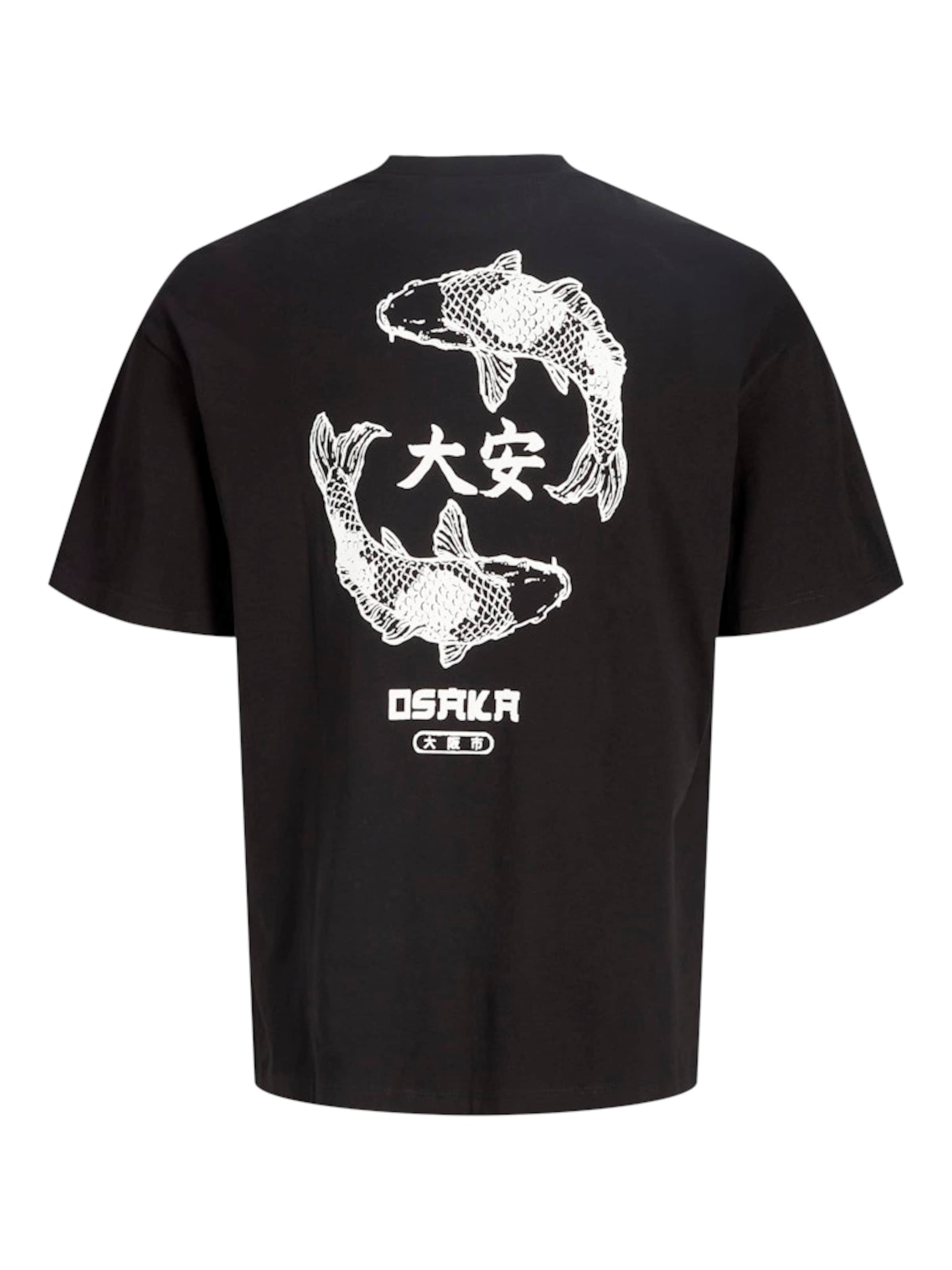 JACK & JONES Majica 'JJTUNE' | črna barva