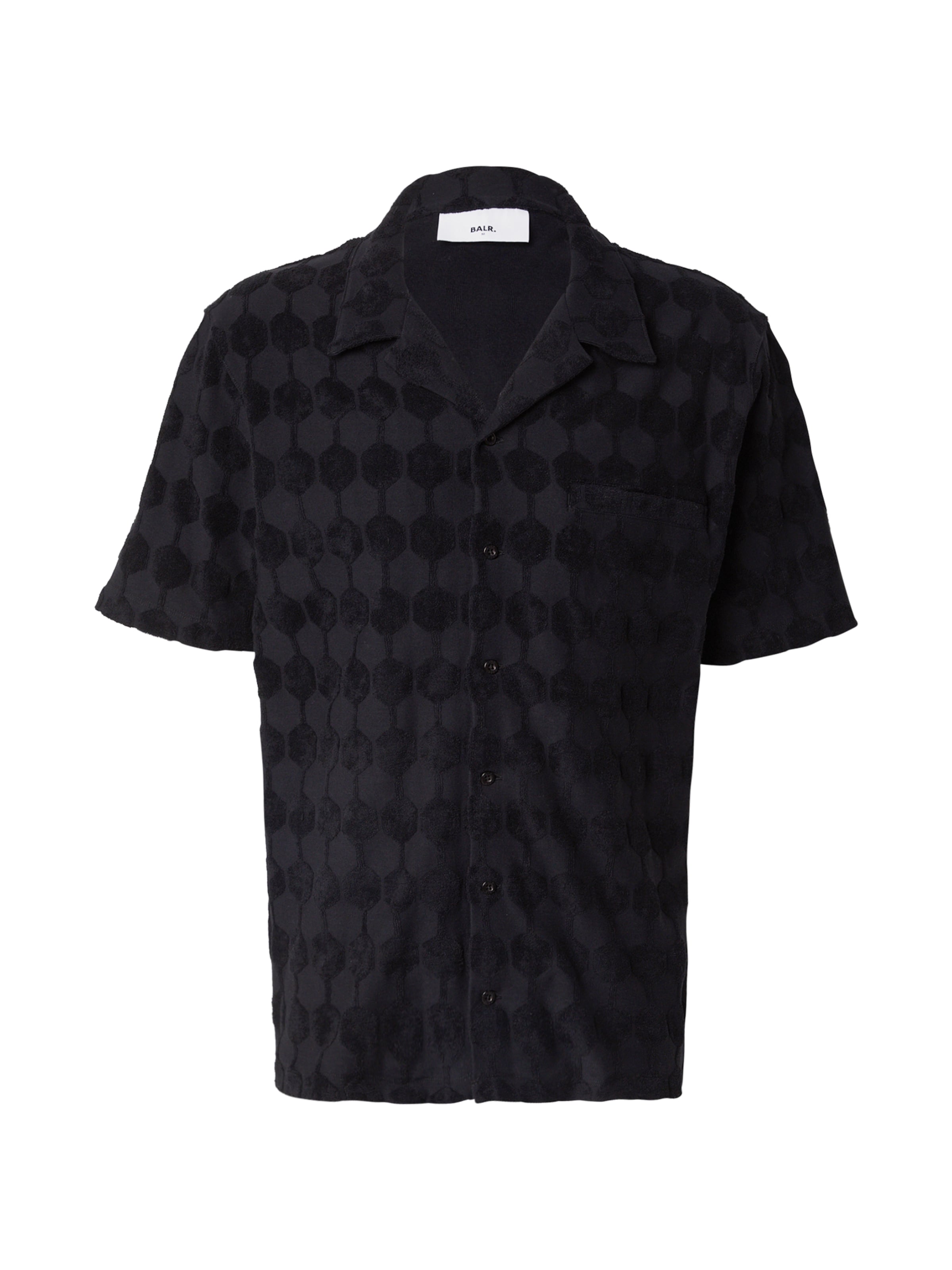 BALR. Comfort Fit Hemd in Schwarz: Vorderseite