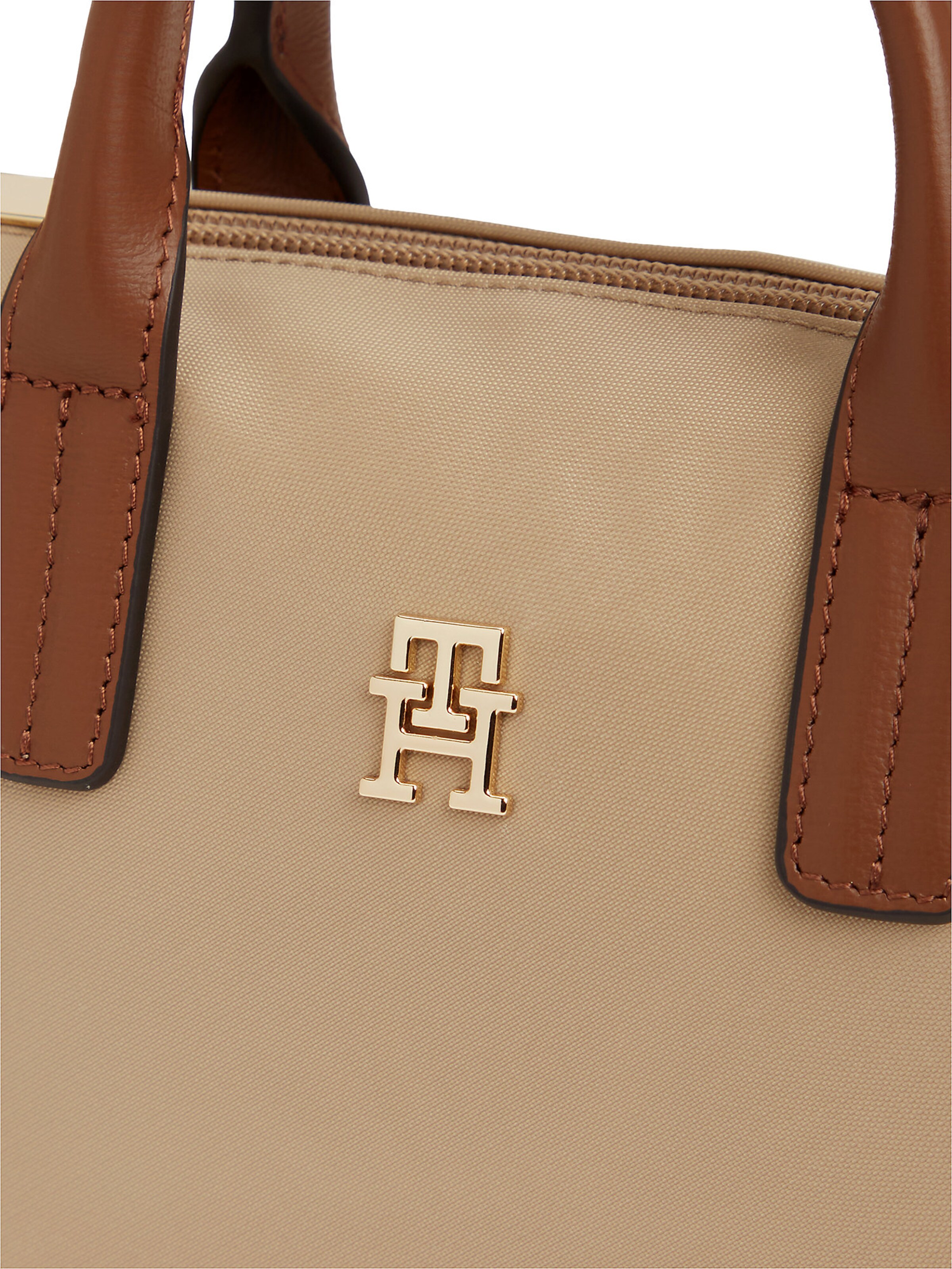 TOMMY HILFIGER Schoudertas 'Popette' in Beige