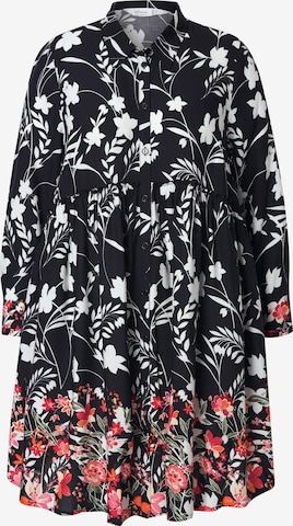 Robe-chemise MIAMODA en noir : devant