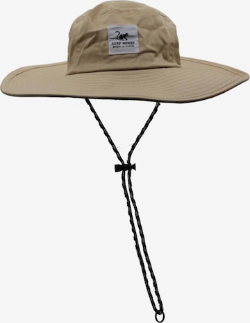 Chapeaux de sports Surf Monkey en beige : devant