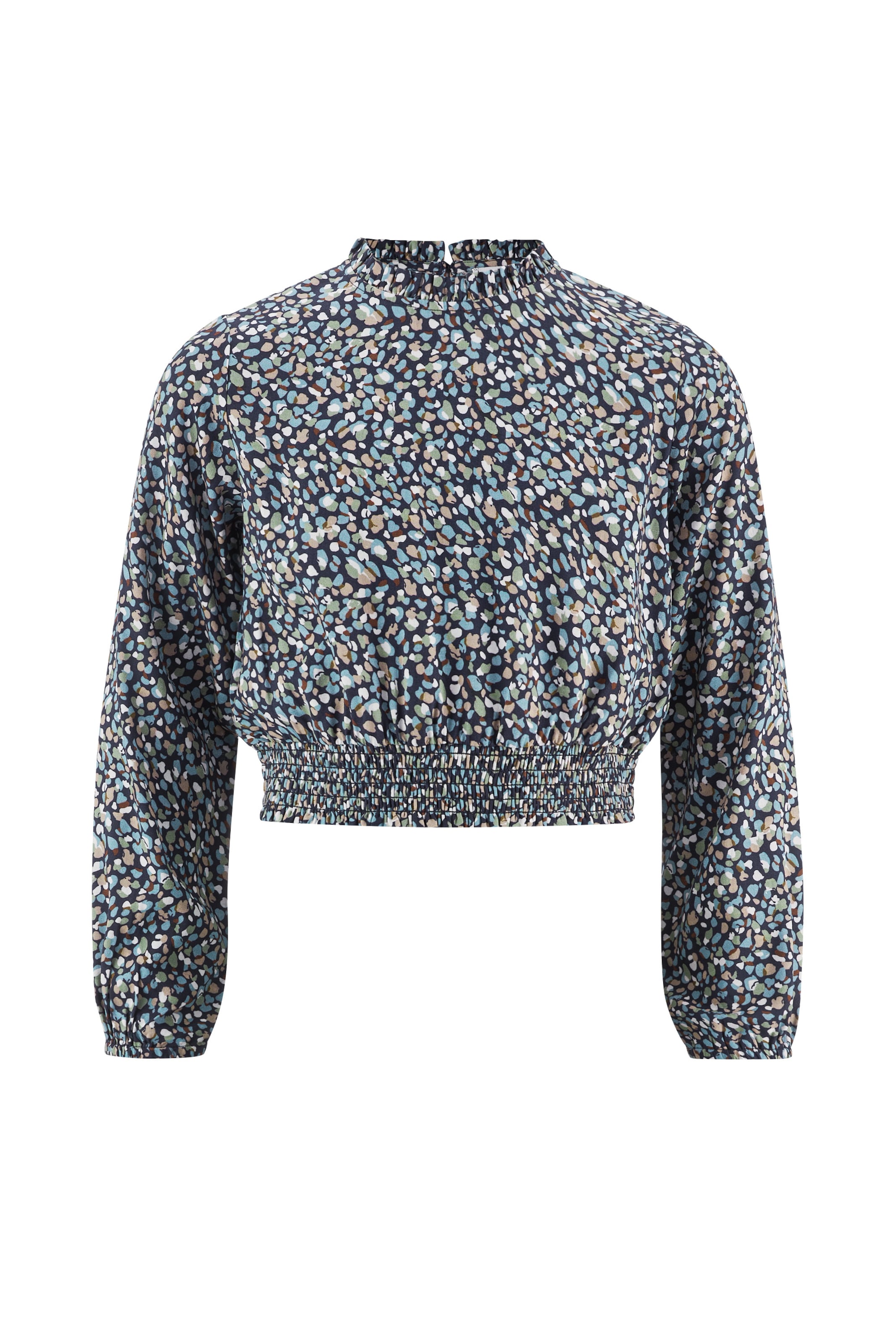 happy girls - Camiseta en azul: frente