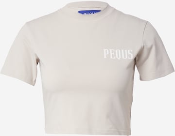 T-shirt Pequs en gris : devant