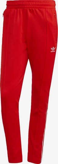 ADIDAS ORIGINALS Broek 'Beckenbauer' in de kleur Lichtrood / Wit, Productweergave