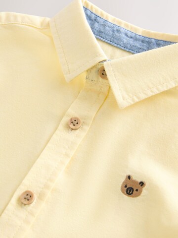 Next Regular fit Button Up Shirt in Yellow
