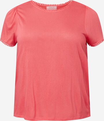 T-shirt 'ARIANA' ONLY Curve en rose : devant