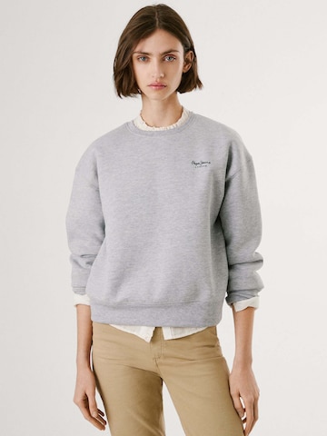 Pepe Jeans Sweatshirt 'Babi' in Grijs: voorkant