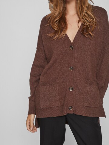 VILA Knit Cardigan in Brown