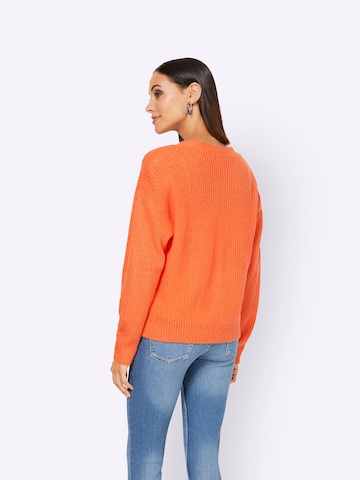 heine Knit Cardigan in Orange