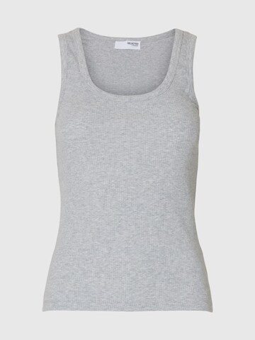 Haut 'SLFAnna' SELECTED FEMME en gris : devant