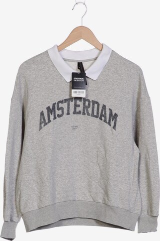 10Days Sweatshirt & Zip-Up Hoodie in XS in Grey: front