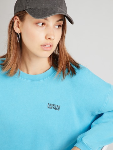 AMERICAN VINTAGE Sweatshirt  'IZUBIRD' in Blau