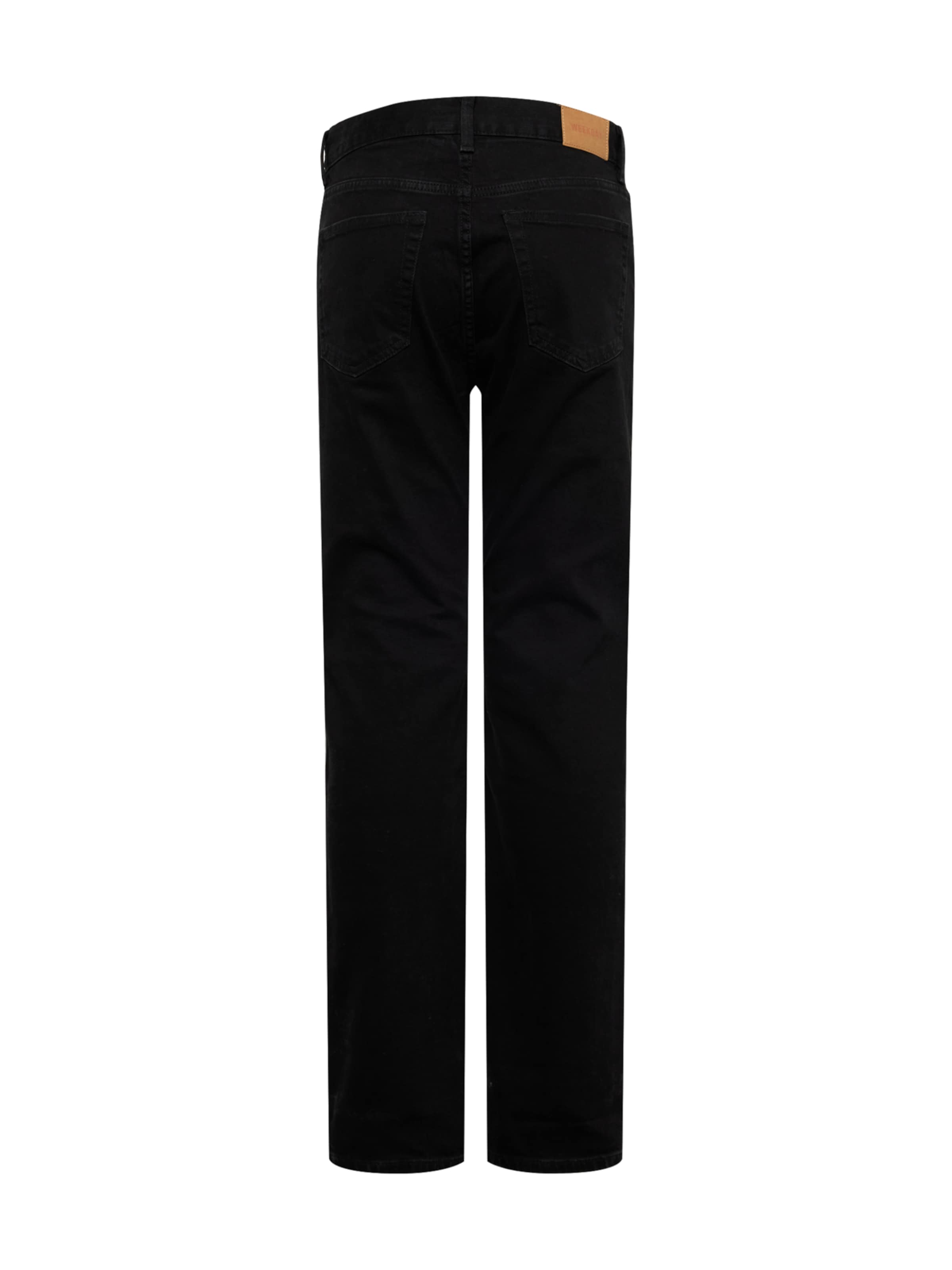 WEEKDAY Regular Farkut 'Easy Poppy' värissä musta