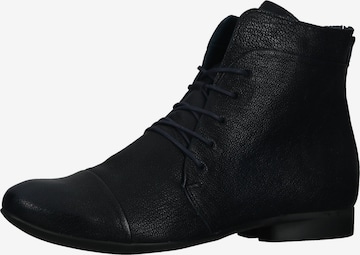 THINK! Lace-Up Ankle Boots in Black: front