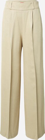 Pantaloni con pieghe 'Haniana' di HUGO in beige: frontale