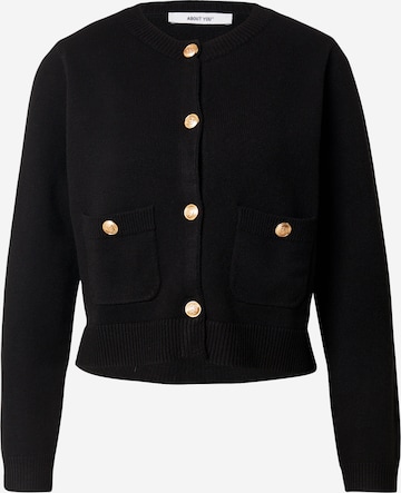 ABOUT YOU Neuletakki värissä musta: etupuoli