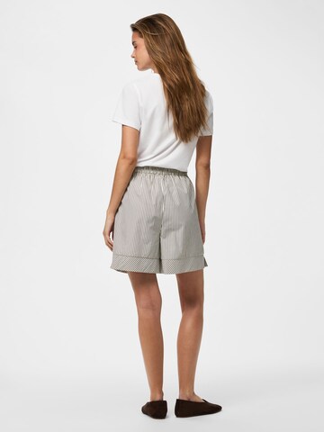 PIECES Loosefit Shorts 'PCEmmy' in Beige