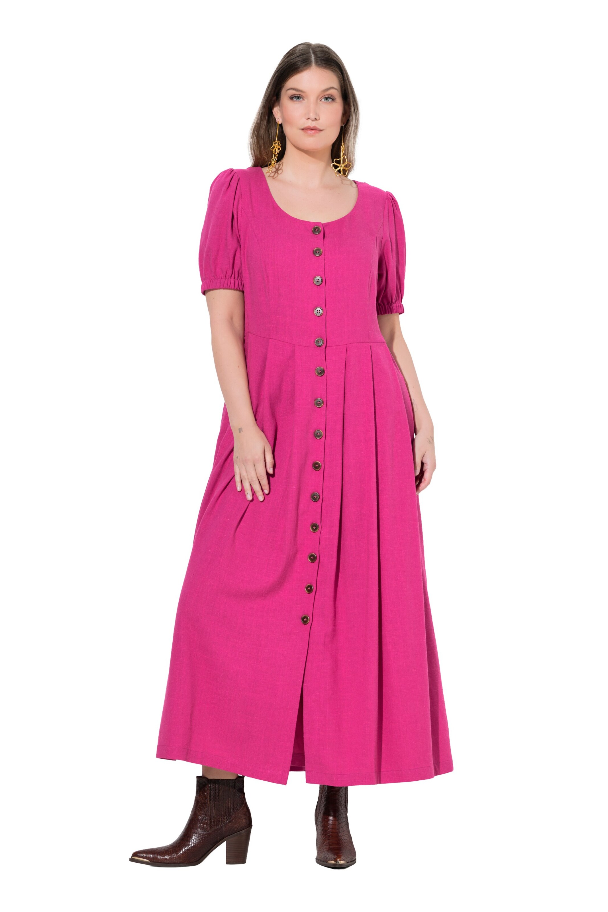 Ulla Popken Kleid in Pink: Vorderseite