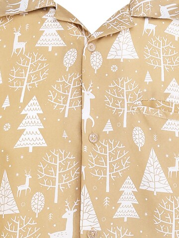 King Kameha Regular fit Button Up Shirt 'Christmas Reindeer' in 