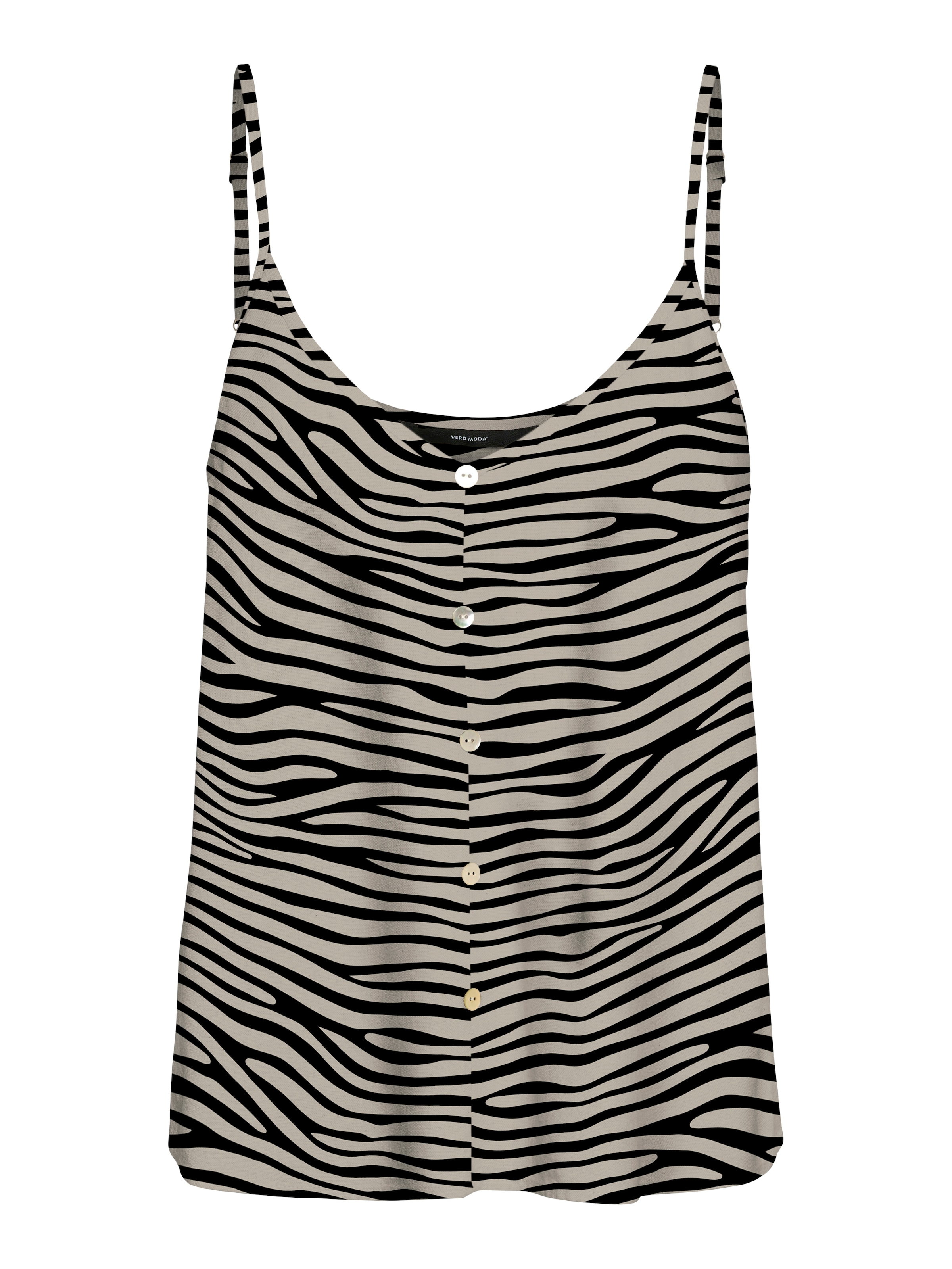 VERO MODA Топ 'VMMYMILO' в черно: отпред