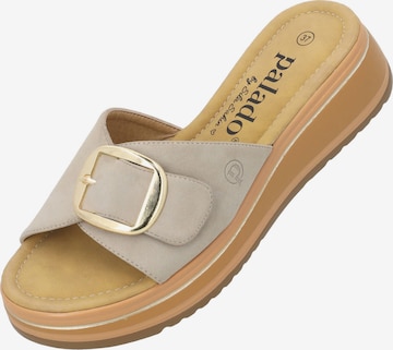 Palado by Sila Sahin Pantolette 'Frordi' in Grau: Vorderseite