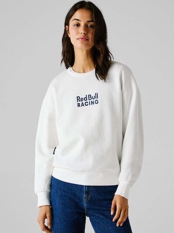 Red Bull Racing x Pepe Jeans Sweatshirt in Wit: voorkant