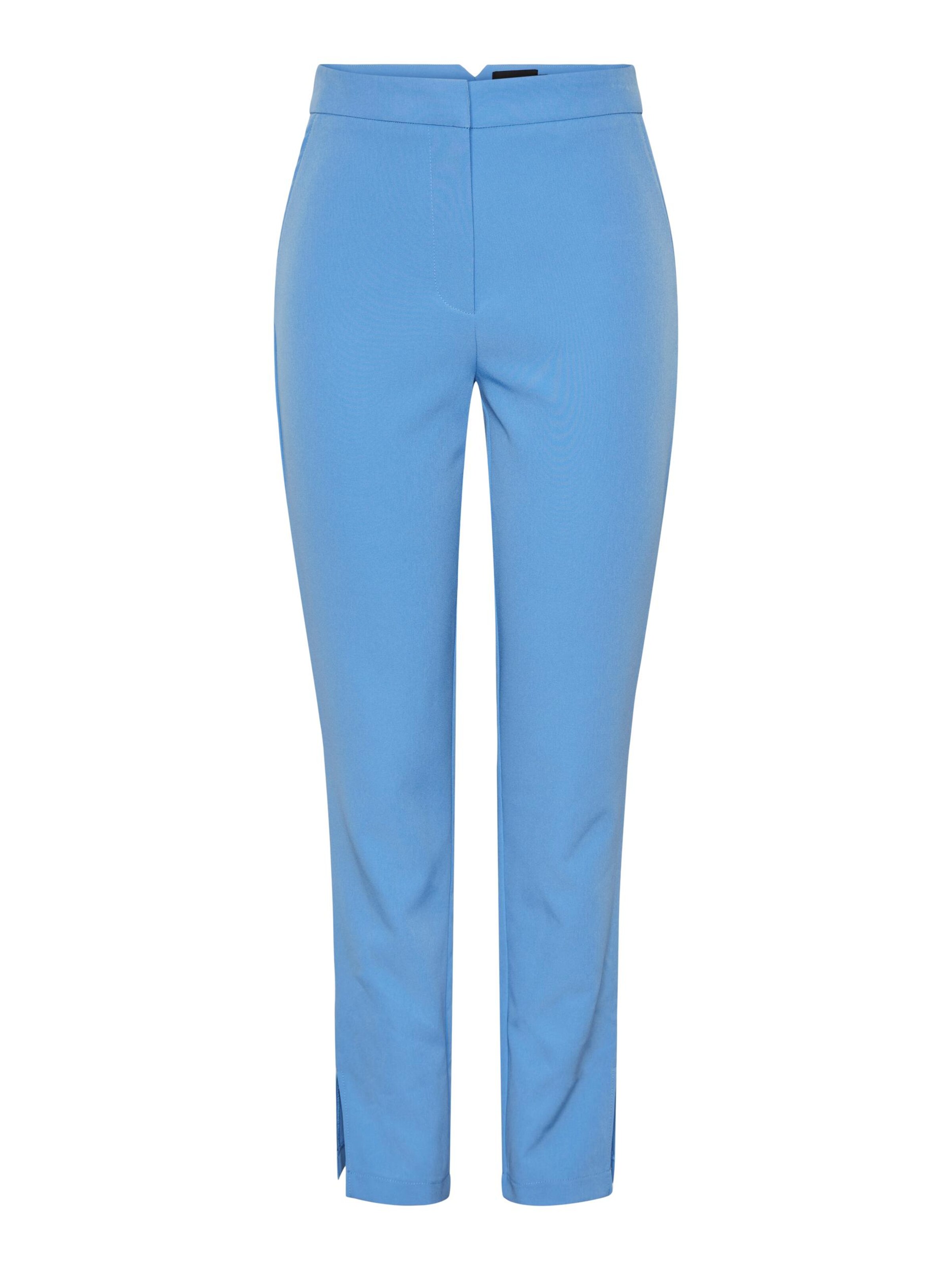 PIECES Loosefit Broek 'Bailey' in Blauw: voorkant