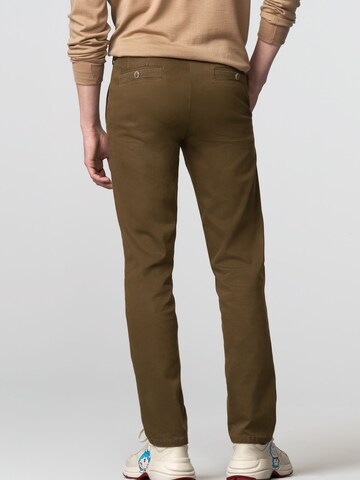 Regular Pantalon chino 'New York' MEYER en marron