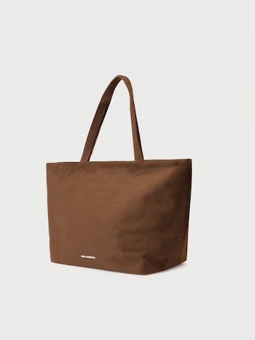 Karl Lagerfeld Nakupovalna torba | rjava barva