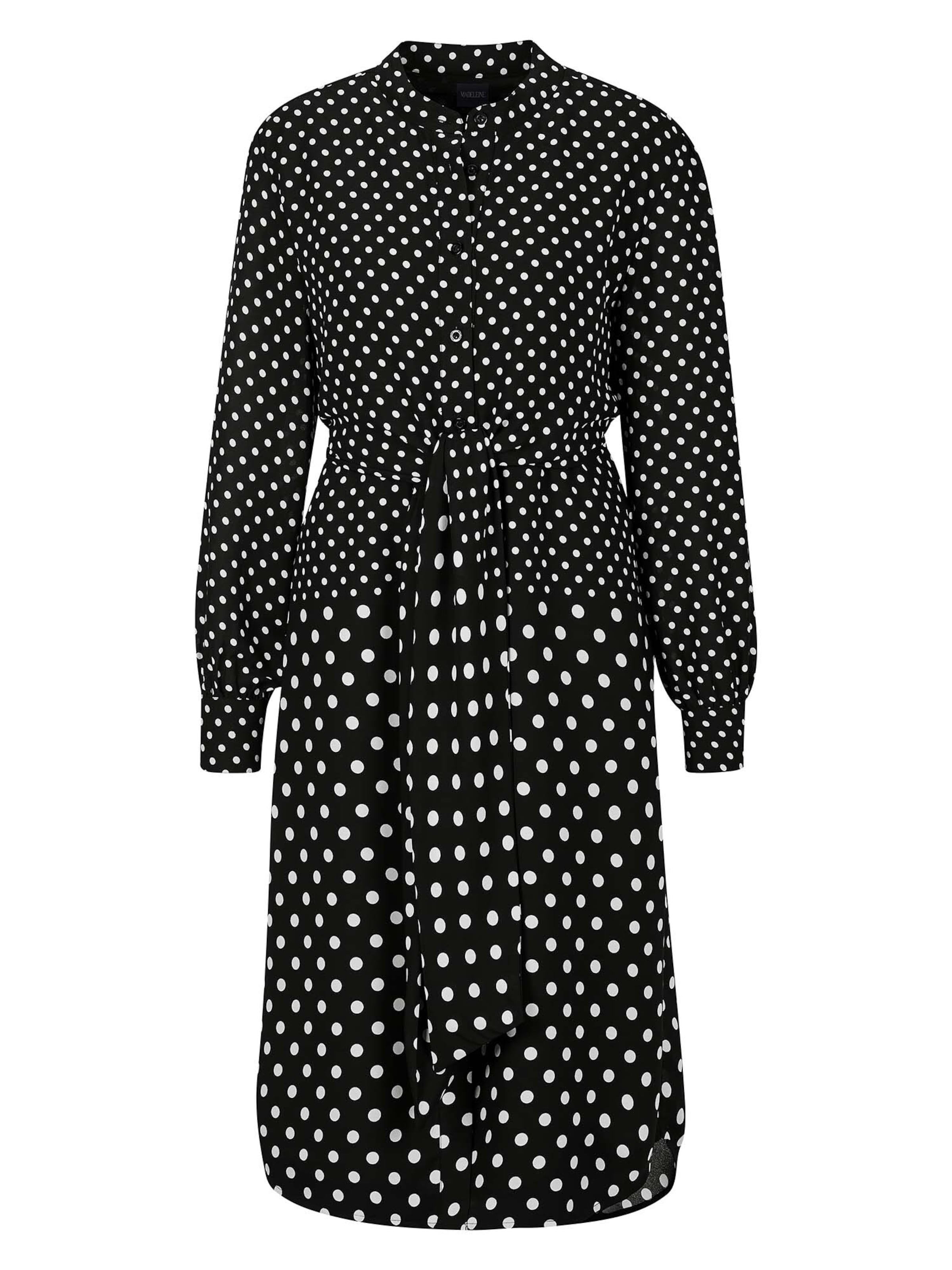 Robe-chemise MADELEINE en noir : devant