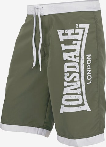 LONSDALE Board Shorts in Green: front