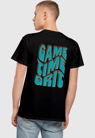 Merchcode Shirt 'Game Time Grit' in Black: front