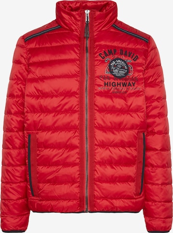 CAMP DAVID Between-Season Jacket in Red: front