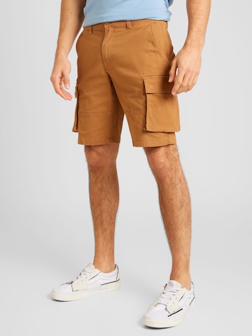 Only & Sons Regular Cargo Pants 'CAM STAGE' in Brown: front