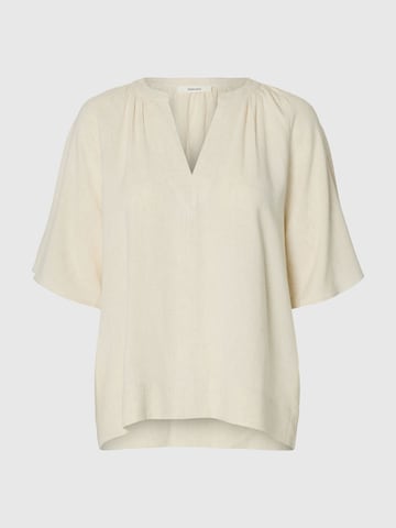 SELECTED Blouse in Wit: voorkant