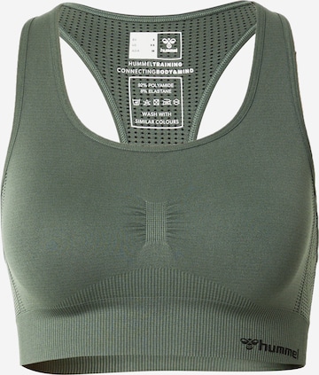 Hummel Bustier Sport-BH in Grün: predná strana