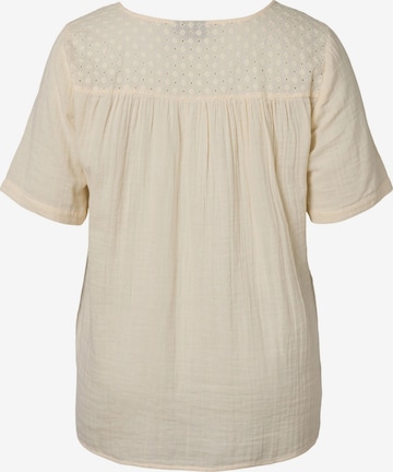 Zizzi - Blusa 'Vvivu' en beige