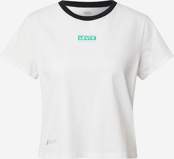 LEVI'S ® Тениска 'Graphic Jordie Tee' в бяло: отпред