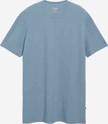 s.Oliver Men Big Sizes T-Shirt in Blau: Vorderseite