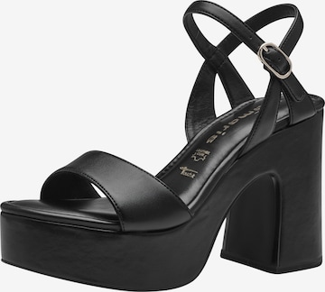 TAMARIS Sandals in Black: front