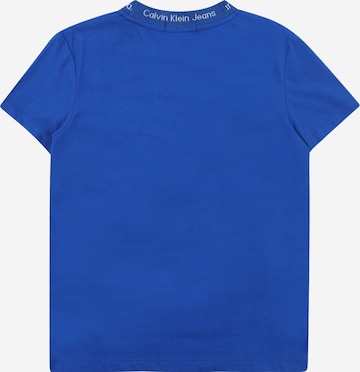 Calvin Klein Jeans Shirt 'INTARSIA' in Blauw