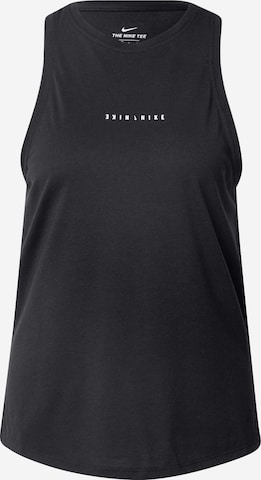 NIKE Sporttop in Zwart: voorkant